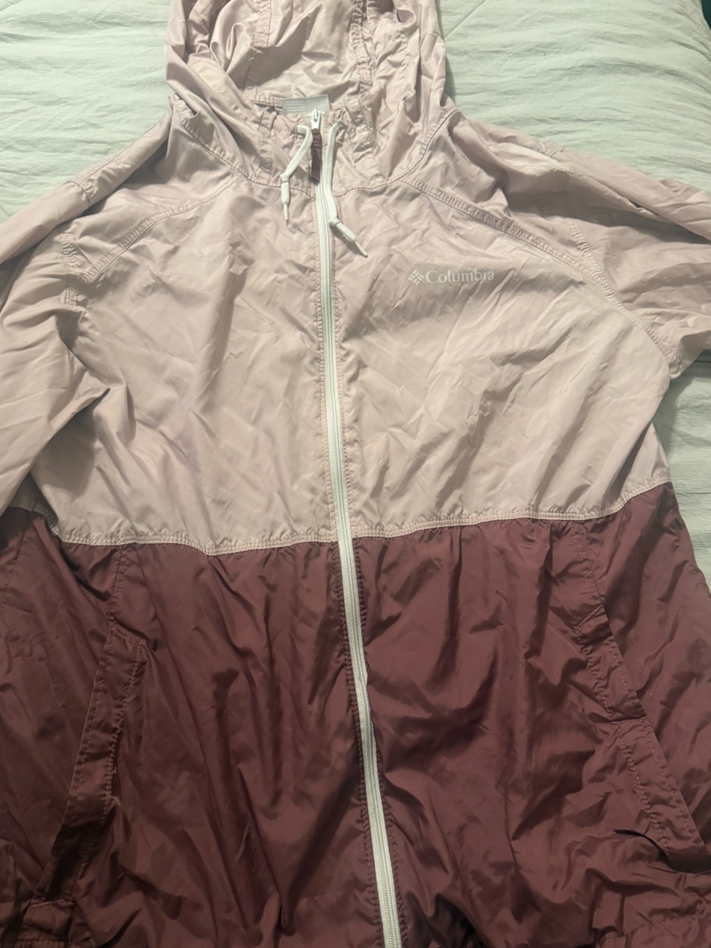 Columbia Hooded Lightweight Jacket - Mauve Taupe